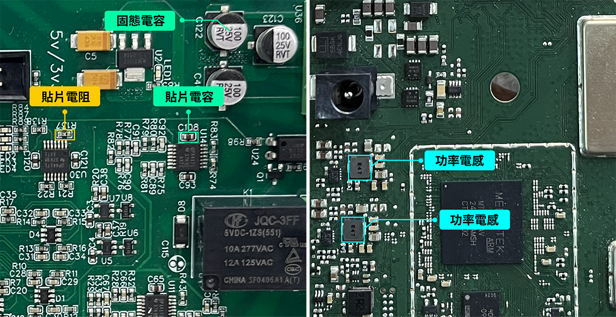 被動元件位置參考圖